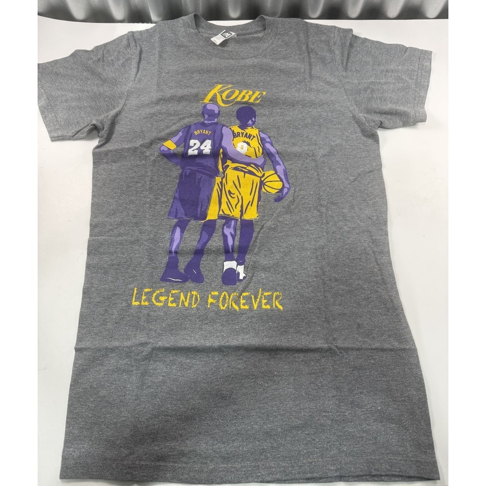 Kobe Bryant Legend Forever Gray Men's T-Shirt Tee Size S